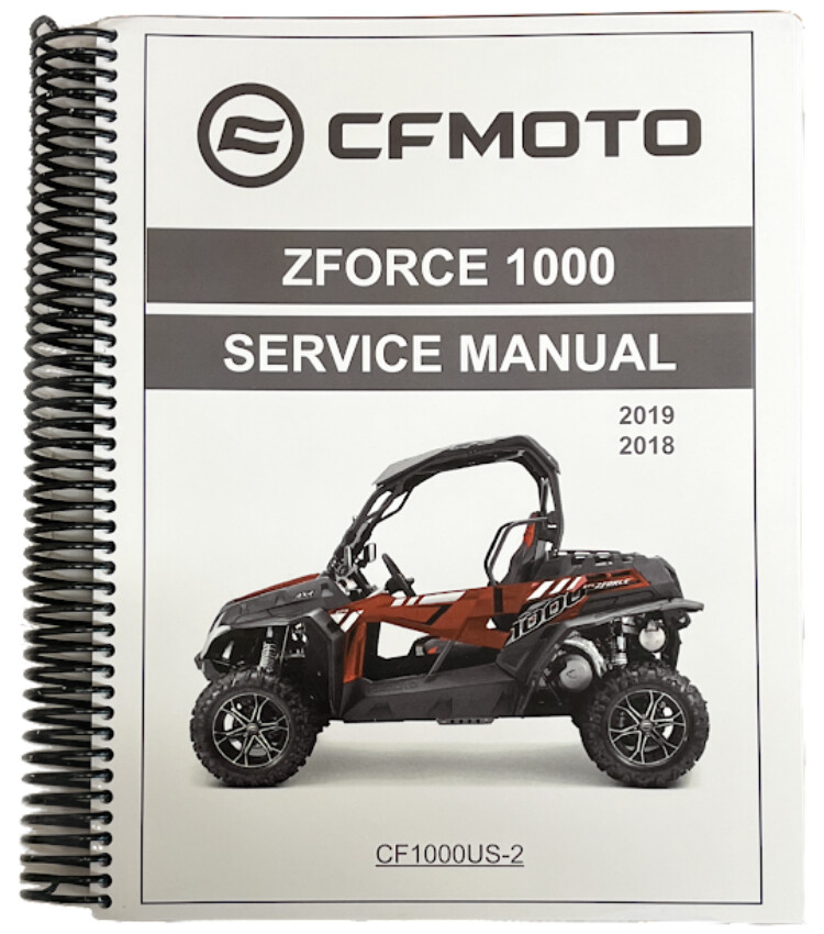 CFMOTO ZFORCE 1000 Service Manual 2018-2019, OEM (SM-ZF1000-V1)