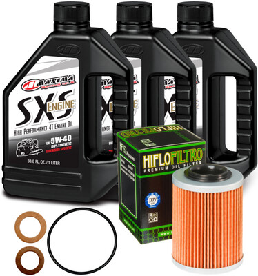 CFMOTO 5W-40 SXS Oil Change Kit ZFORCE/UFORCE Maxima Full Synthetic w/O-Ring, Filter, Washer