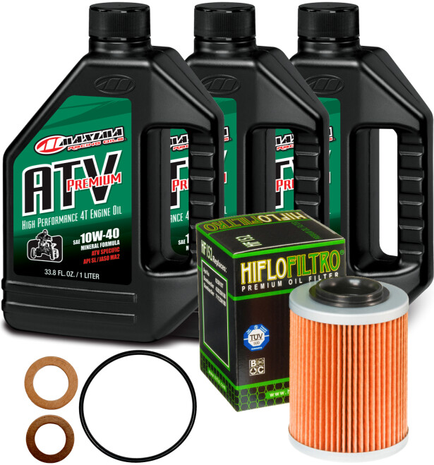 CFMOTO CFORCE/ZFORCE/UFORCE Oil Change Kit 10W-40 Maxima w/O-Ring, Filter, Washer, Mineral