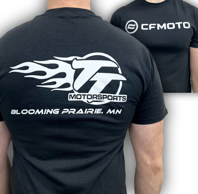 TT Motorsports CFMOTO Logo T-Shirt, Black