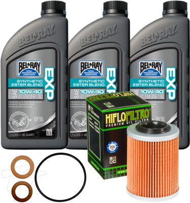 CFMOTO CFORCE/ZFORCE/UFORCE Oil Change Kit Synthetic Blend 10W-40 Bel-Ray w/O-Ring, Filter, Washer