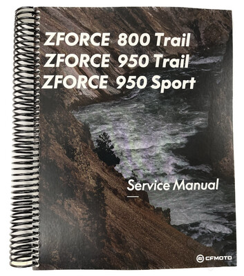 CFMOTO ZFORCE 800/950 Gen. 2 Service Manual 2023, OEM (SM-ZF8950G2-V1)