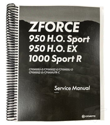 CFMOTO ZFORCE 950 HO Sport/EX Service Manual 2022-2023, OEM (SM-ZF950HOEXSPRT-V1)