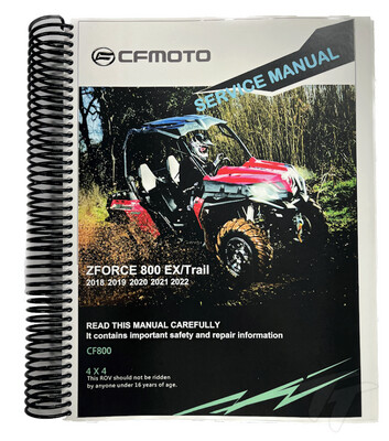 CFMOTO ZFORCE 800 EX/Trail Service Manual 2018-2022, OEM (SM-ZF800EX2018-21-V2)