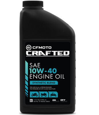 10W-40 CFMOTO CRAFTED Synthetic Blend Engine Oil Liter (CF-852021-00810)