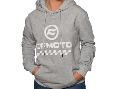 CFMOTO Logo Hoodie Sweatshirt, Grey