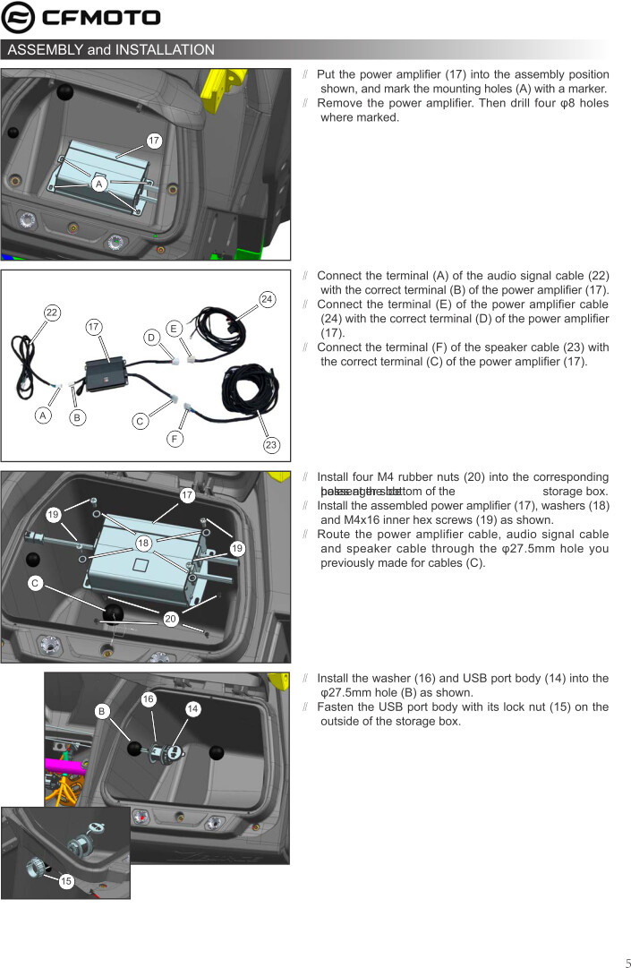 海外ブランドアウトレット通 Stage 2 Gen. 800/950 ZFORCE 1 OEM CFMOTO System, Audio Radio その他