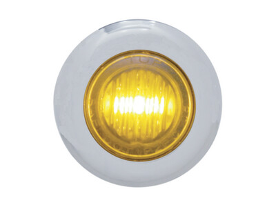 LED Mini Marker Clear Light 1-1/8", Amber (402160, 2040-1220)