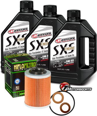 CFMOTO 5W-40 SXS Oil Change Kit ZFORCE/UFORCE Maxima Full Synthetic w/O-Ring, Filter, Washer