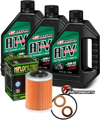 CFMOTO CFORCE/ZFORCE/UFORCE Oil Change Kit 10W-40 Maxima w/O-Ring, Filter, Washer, Mineral