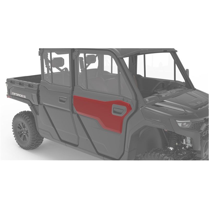 UFORCE U10 Pro Red Front Deco Door Panel Inserts, CFMOTO OEM (5HYV-808200-9000)