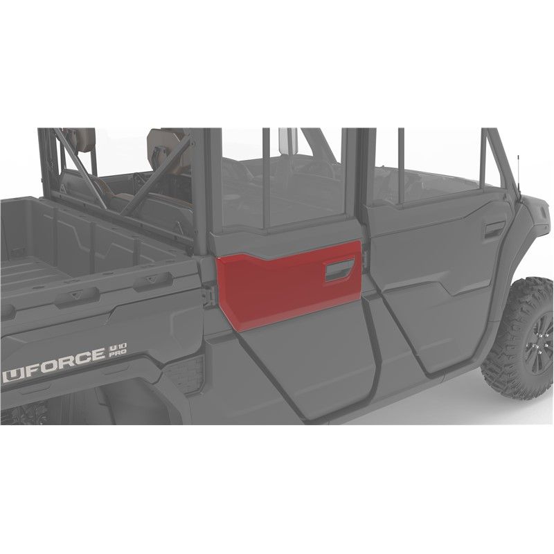 UFORCE U10 Pro XL Red Rear Deco Door Panel Inserts, CFMOTO OEM (5SYV-808200-9000)