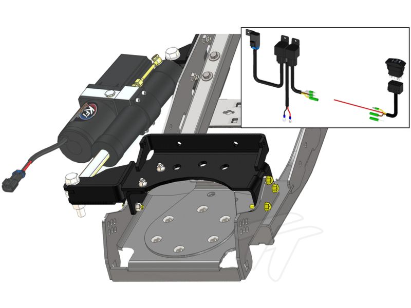 KFI UTV Snow Plow Hydraulic Blade Angle Actuator Kit