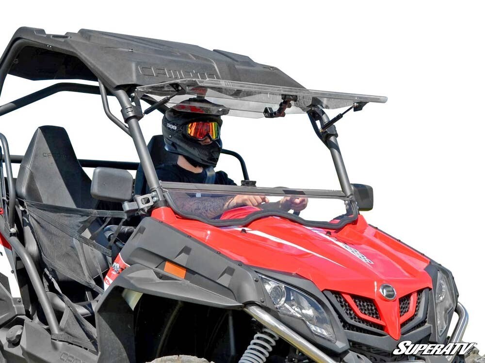 CFMOTO Zforce Scratch Resistant Flip Windshield 500/800/1000, SuperATV (FWS-CF-ZF800EX-70)