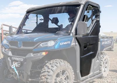UFORCE 1000 Full/Half Doors Cab w/Front &amp; Rear Windshields, CFMOTO OEM