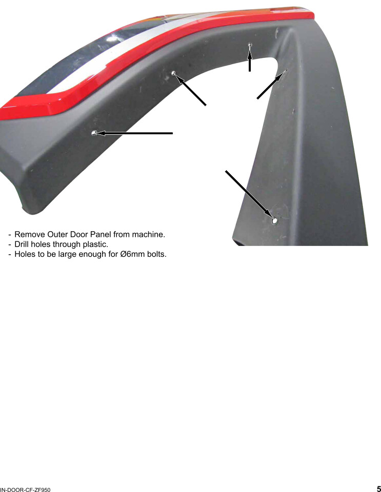 CFMOTO ZForce 950 Lower Door Inserts Aluminum, SuperATV (DOOR-CF
