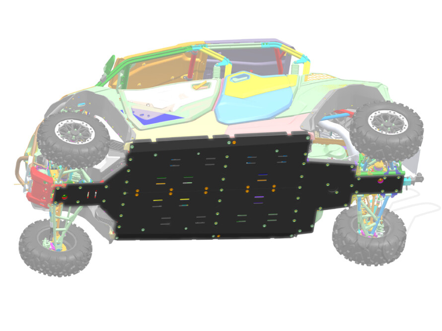 ZFORCE 950 Sport 4 Skid Plate HDPE, CFMOTO OEM (5BYV-804100-6000)