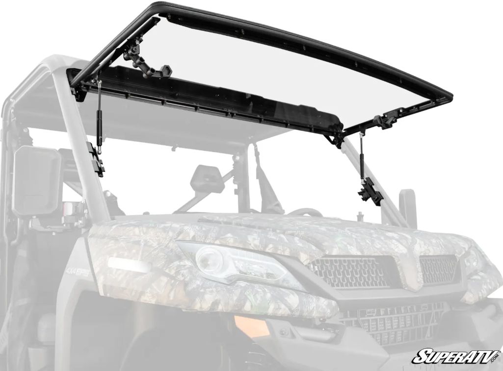 CFMOTO UForce 1000 Scratch Resistant Flip Windshield, SuperATV (FWS-CF-UF1000-003-70)