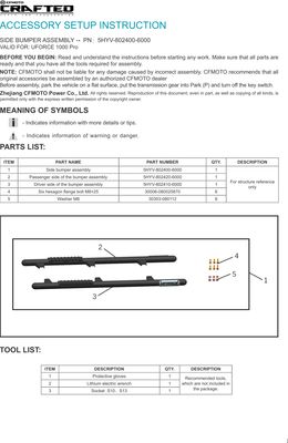 UFORCE U10 Pro Nerf Bar Rock Slider Guards, CFMOTO OEM (5HYV
