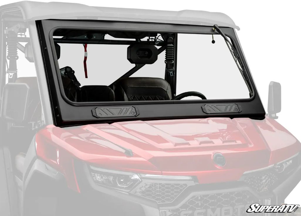 CFMOTO Uforce U10 Pro Glass Windshield w/Vent &amp; Wiper, SuperATV (GWS-CF-U10-001-01)