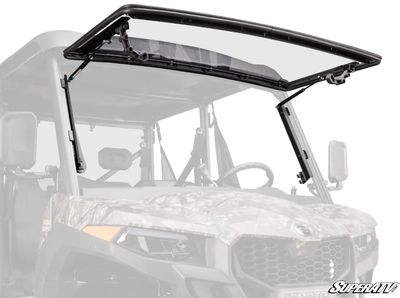 CFMOTO UFORCE 600/800 XL 2023+ Scratch Resistant Flip Windshield, SuperATV (FWS-CF-UF800XL-70#AB)