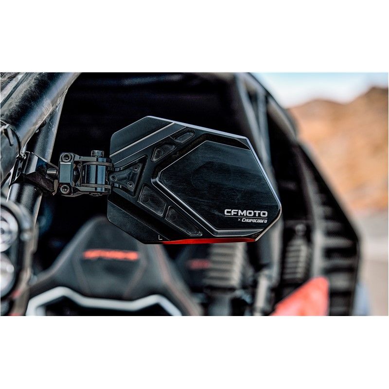 CFMOTO Z10 ZFORCE Billet Mirrors w/Profile Tube Clamp, Chupacabra Cuero (5HYV-805700-1000)