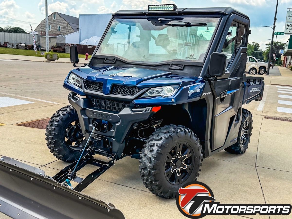 2024 CFMOTO UFORCE 1000 EPS UTV w/Plow 4x4 Blue