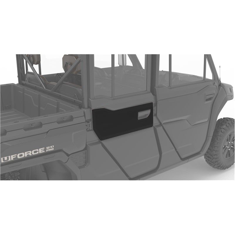 UFORCE U10 Pro XL Black Rear-Right Deco Door Panel Insert, CFMOTO OEM (5SYV-378014-8300-0BM00)