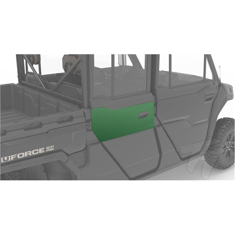 UFORCE U10 Pro XL Green Rear Deco Door Panel Inserts, CFMOTO OEM (5SYV-808800-9000)