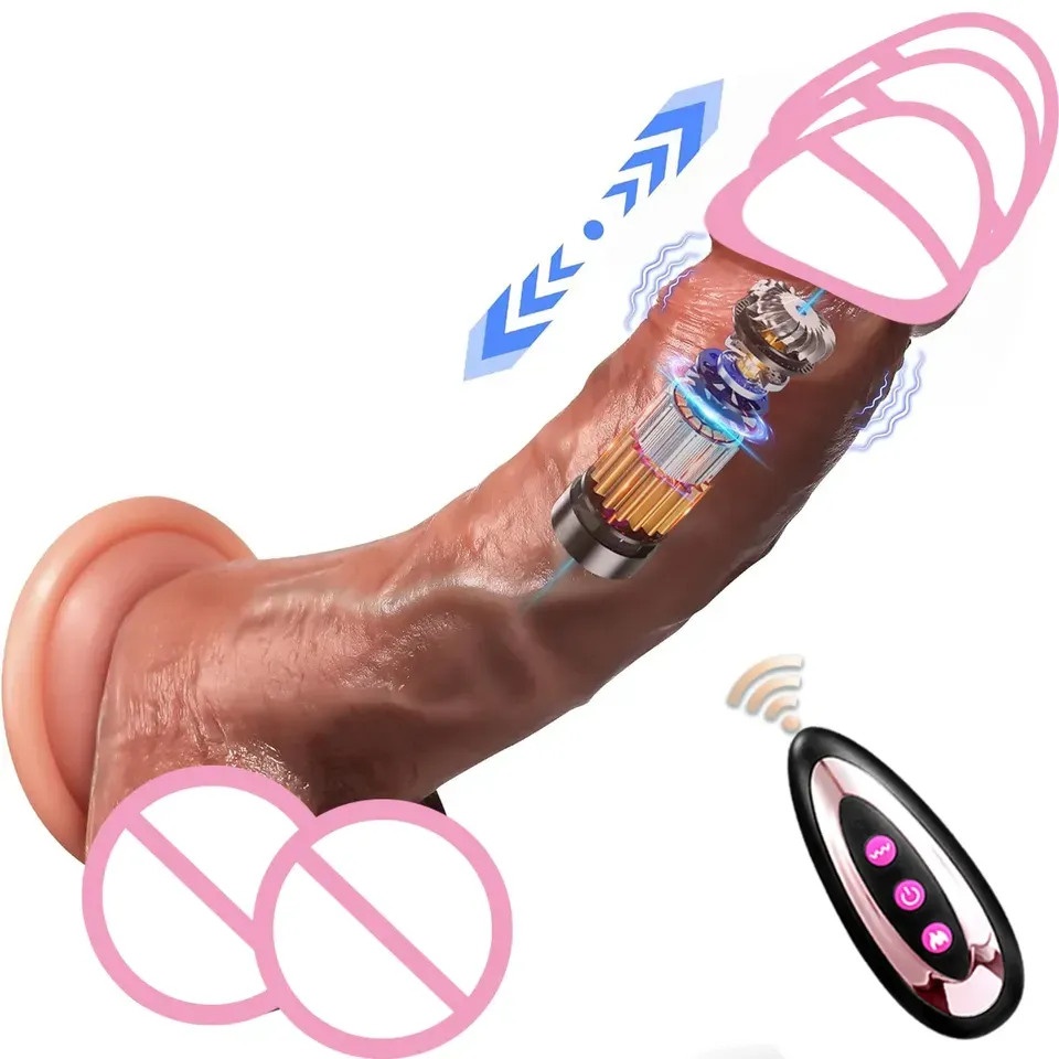 Realistic Dildos Sex Toys Telescopic Heating For Women Masturbation Sexy Adult Penetration Anal Thrusting Penis Dildo Vibrator Realistic Dildos Sex Toys Telescopic Heating For Women Masturbation Sexy Adult Penetration Anal Thrusting Penis Dildo Vibrator