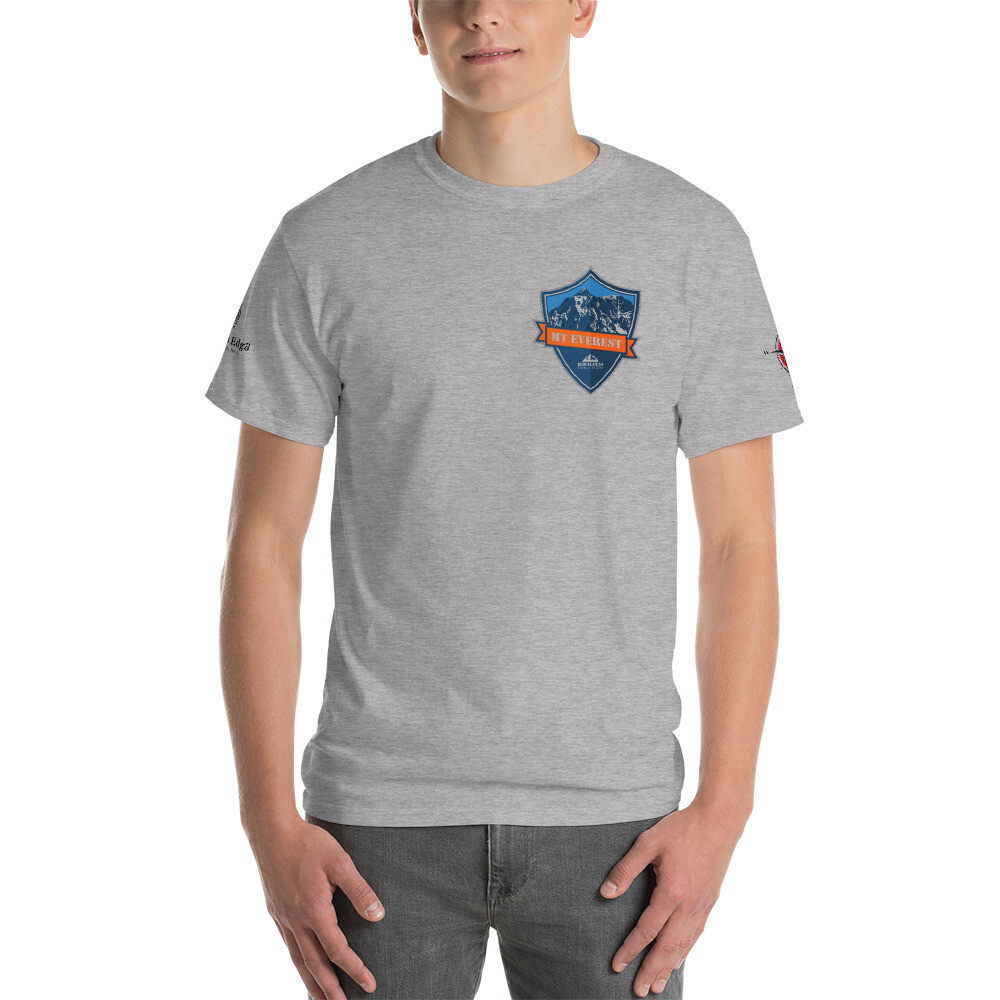 MT. Everest, Red Compass, climbing gear, Traveler&#39;s Edg3, Short Sleeve T-Shirt