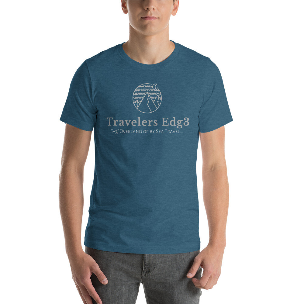 Travelers Edg3, Mountain Peaks, Short-Sleeve Unisex T-Shirt