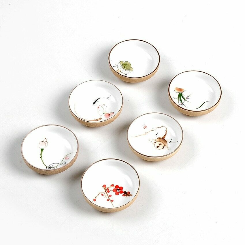 Hand painted Chinese flower tea cup