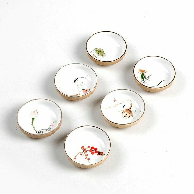Hand painted Chinese flower tea cup