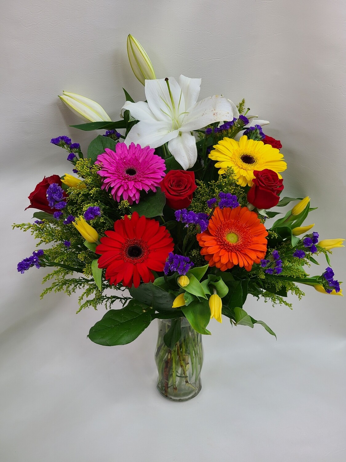 Spring Time Flowers In Vase