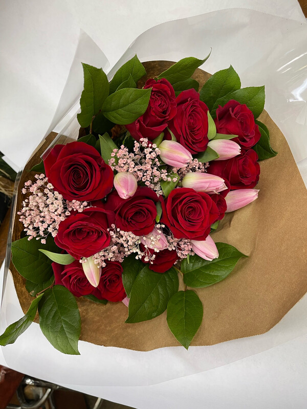 Tulip And Rose Bouquet