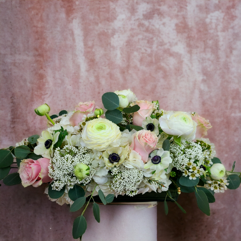 Luxurious Anemone And Ranuncules Centerpiece 