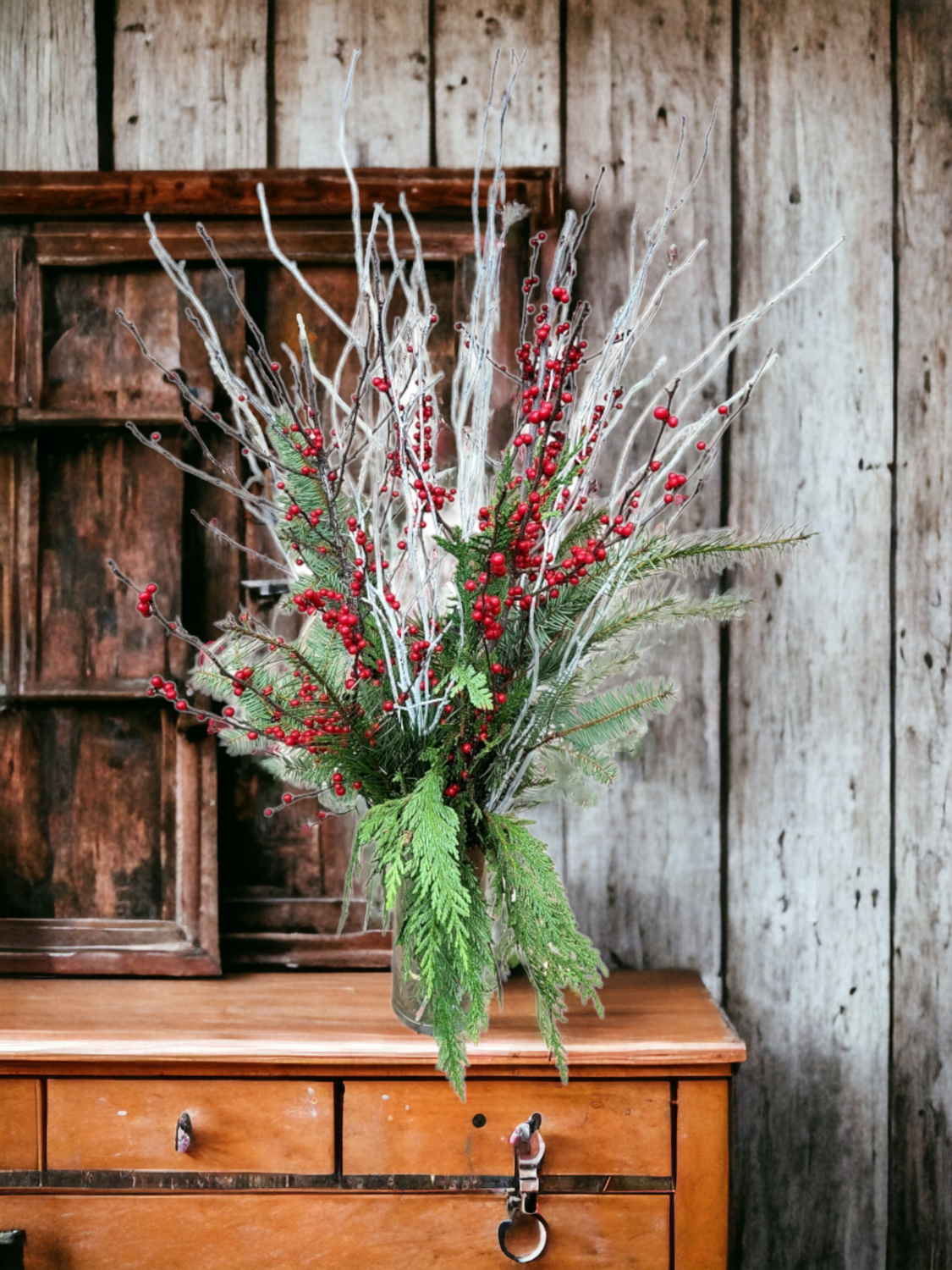 Rustic Christmas Centerpiece