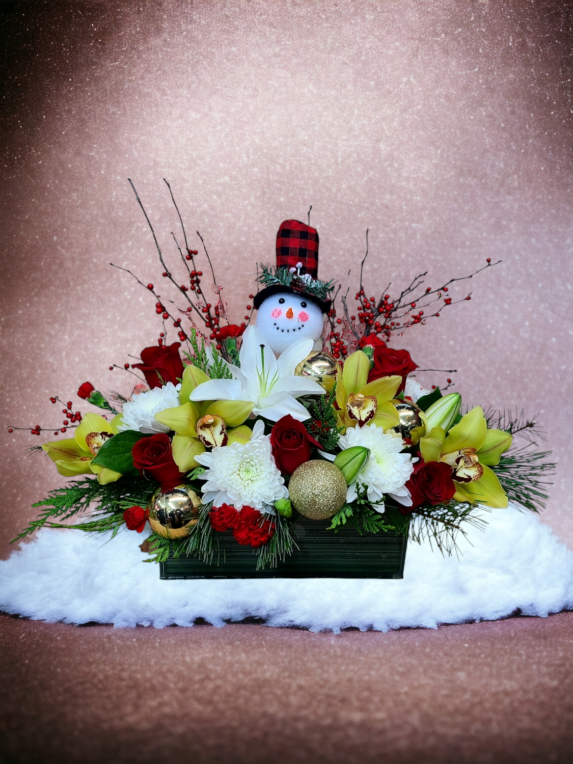 Playful Long rectangular Christmas Centerpiece