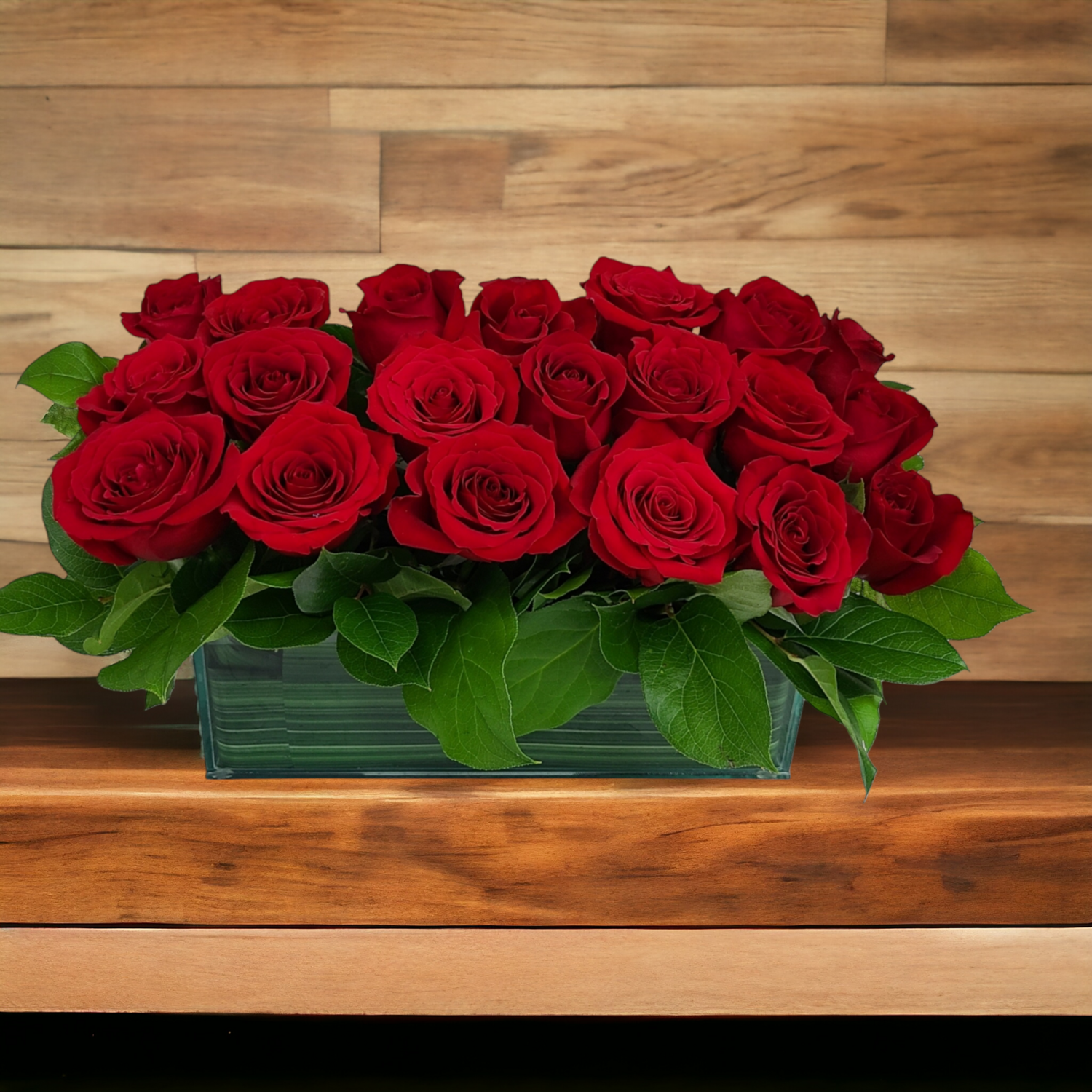 Modern Two Dozen Roses