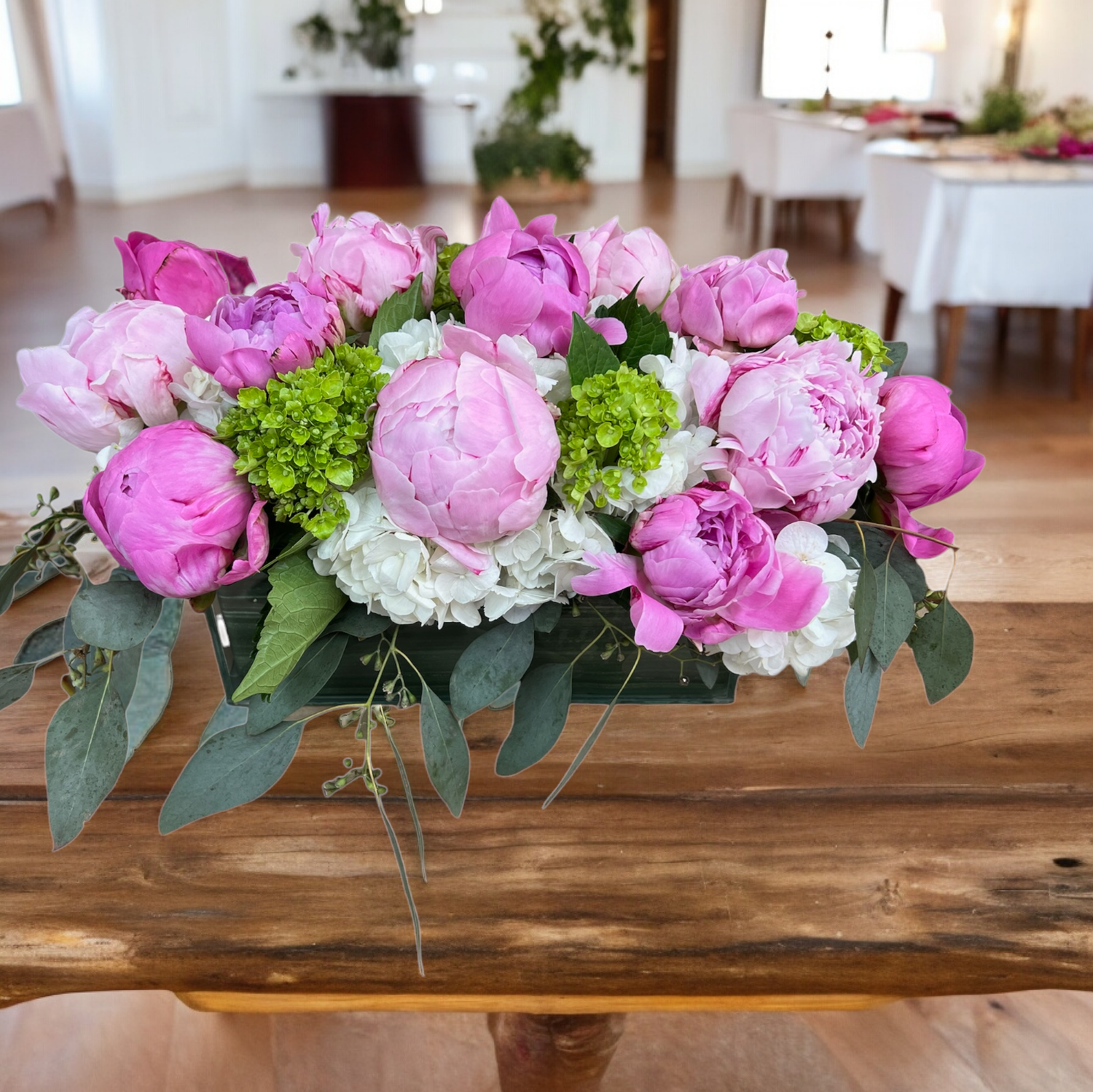Deluxe Peony Centerpiece