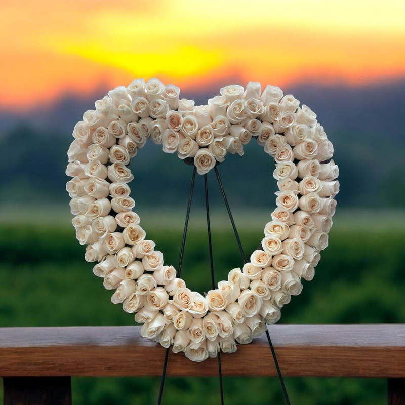 Classic Rose Open Heart
