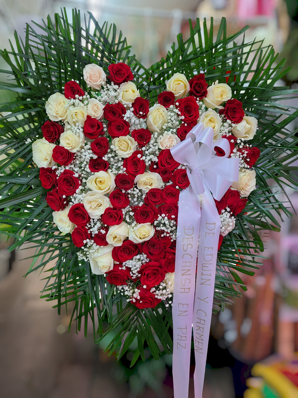 Mix Color Heart of Roses