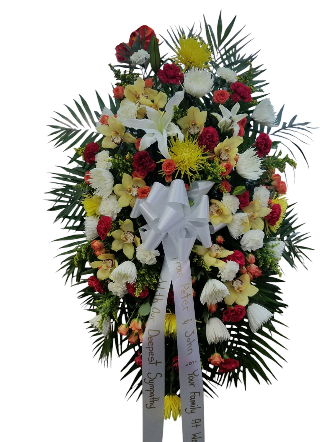Bright Classic Funeral Spray