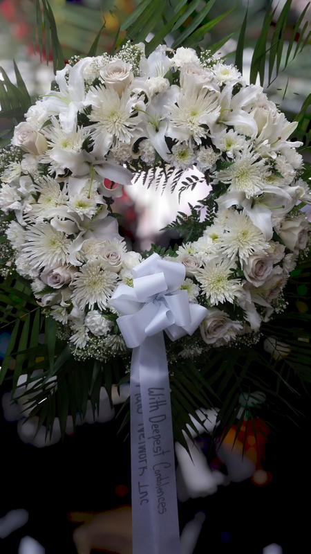Pure White Sympathy Wreath