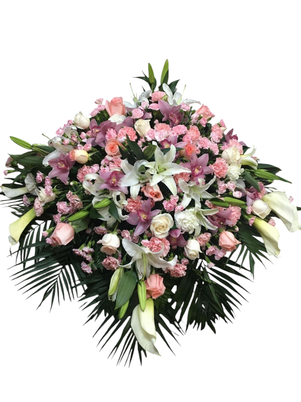 Lilies Casket Flower Arrangement 