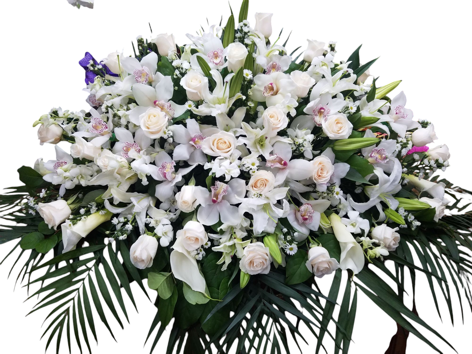 Exquisite Tropical Casket Flower Arrangement 