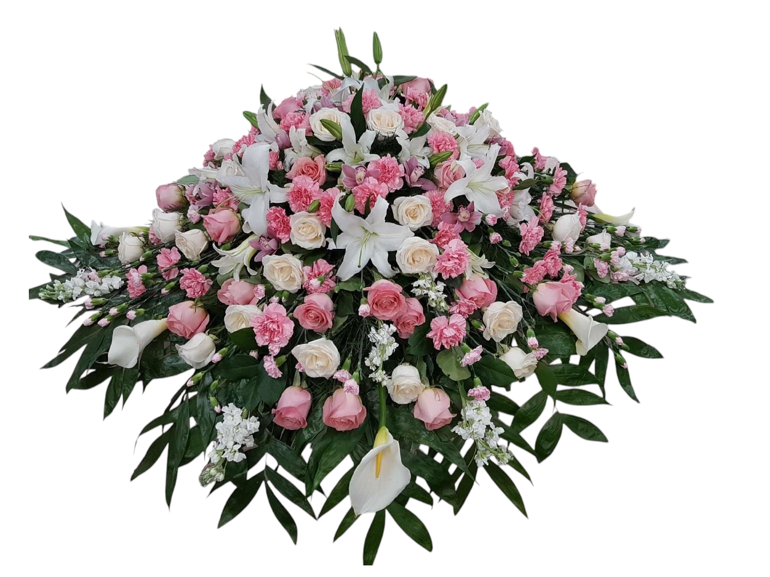 Pink Casket Flower Arrangement 