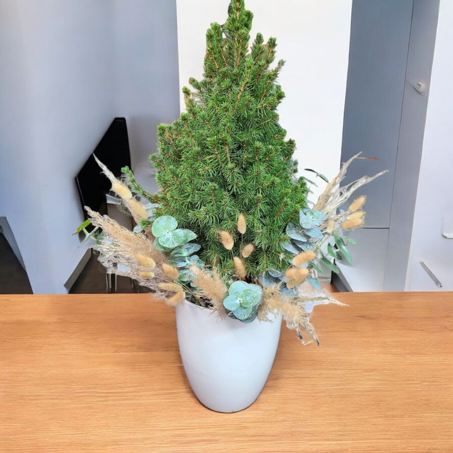 3’ Living Christmas Tree With Natural Decor 3’ Living Christmas Tree With Natural Decor