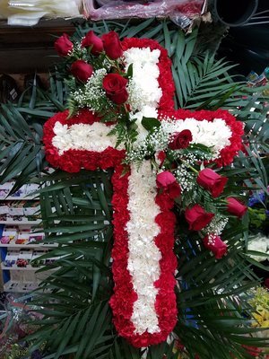 Large Red Sympathy Cross